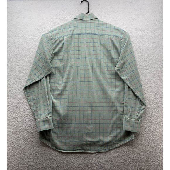 Southern Tide Button Up Shirt Mens Large L Houndstooth Green Pink Preppy Dad - Picture 6 of 14